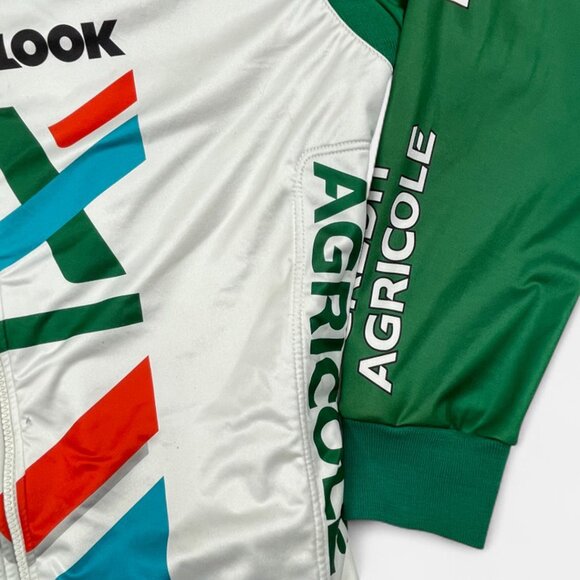 Nalini 90's Credit Agricole Insulated Winter Cold Cycling Jacket Jersey Men's M - Picture 4 of 11